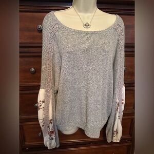 Maurice’s Boho Lace Chiffon Trim Top Sz XxL